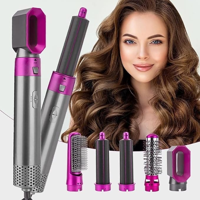 5-in-1 Hair Styler | Hair Styler Hairdresser Dryer For Hair Salon Comb Straightener 5 in 1 Multifunctional Hair Styling Tool