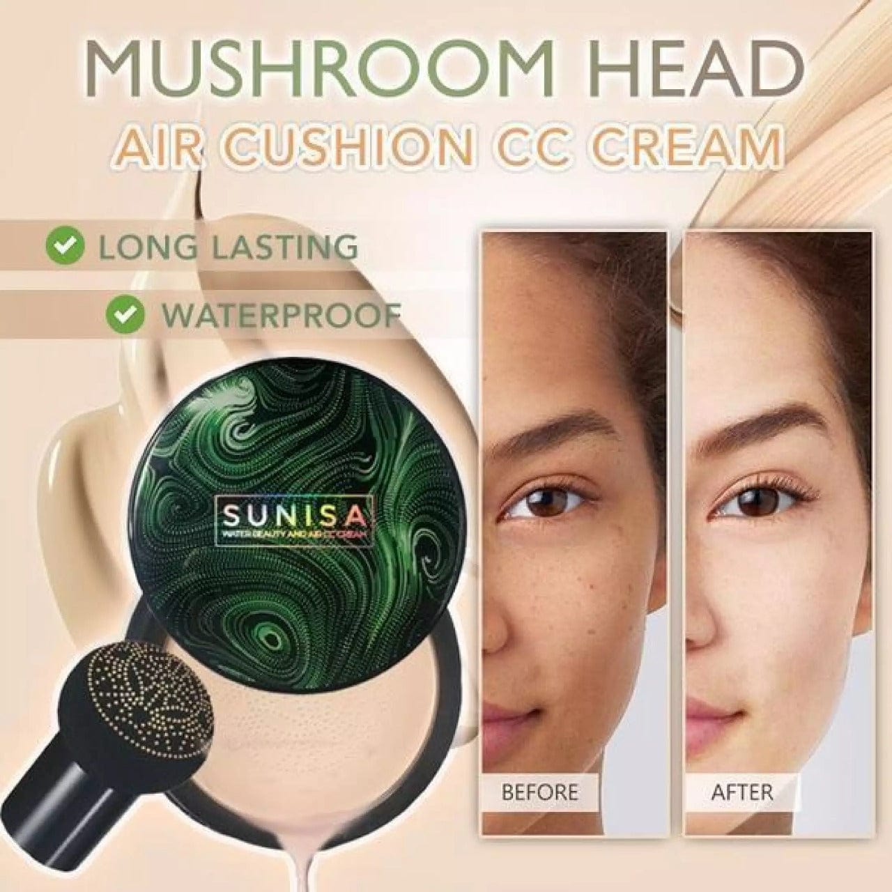 Air Cushion CC Cream | Best CC Cream for Oily and Dry Skin Beauty Face Cream Air Cushion CC Cream