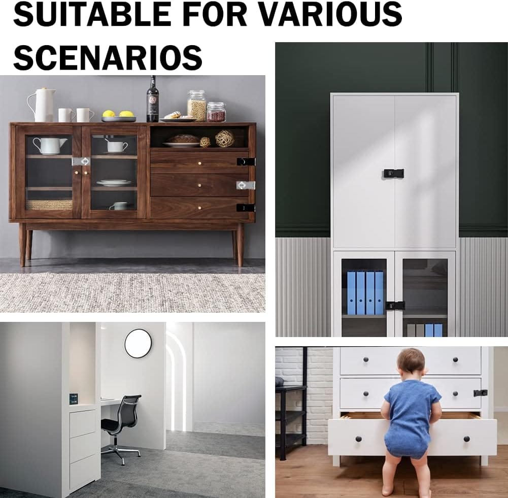 Cabinet Locks with Combination | Doors Sliding Door Cabinet Lock Latch Safety Password Combination Lock Cabinet Locks with Combination