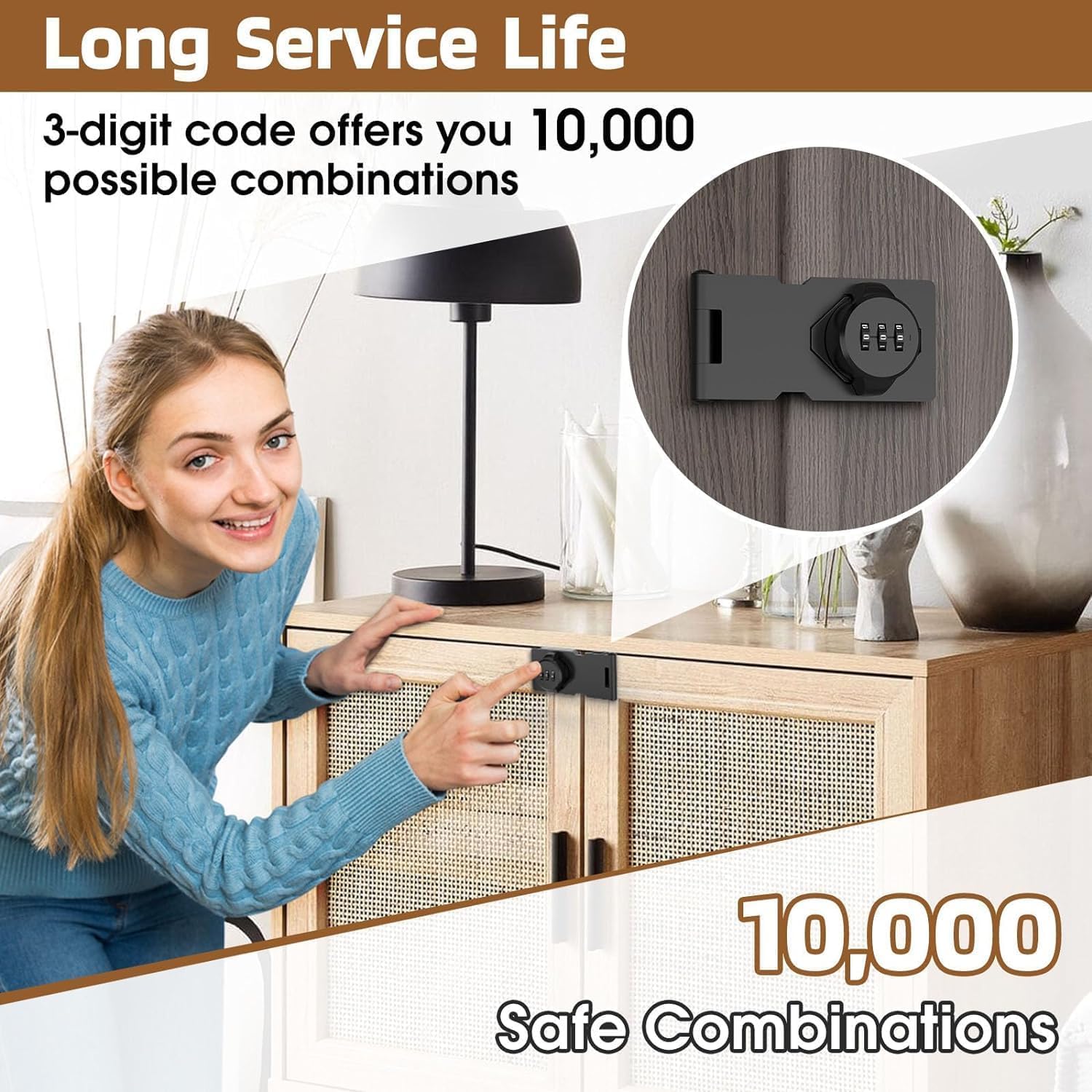 Cabinet Locks with Combination | Doors Sliding Door Cabinet Lock Latch Safety Password Combination Lock Cabinet Locks with Combination