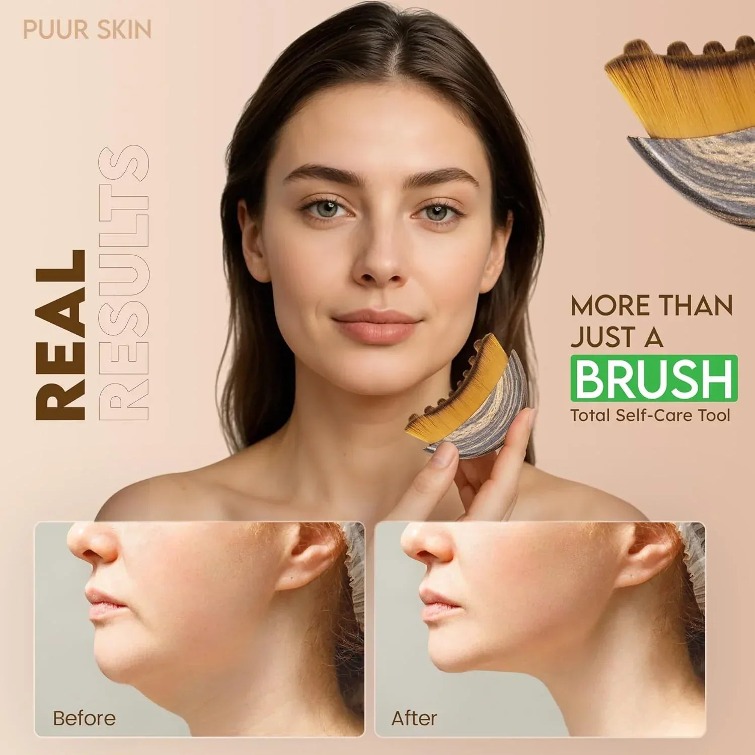 ContourFlowz™| Skincare Products Face Brush Facial Cleansing Brush Soft Skin ContourFlowz™ Lymphatic Contour Face Brush
