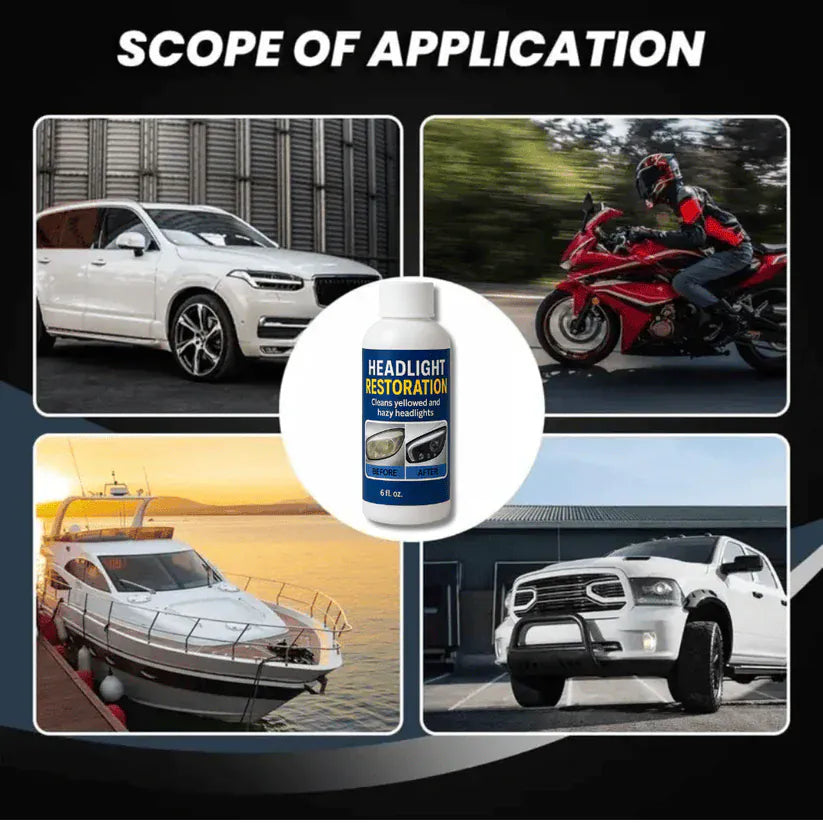 Headlight Restoration Fluid | Blur/Scratch Remover Kit | Buy 1, Get 1 Free Headlight Restoration Fluid | Blur/Scratch Remover Kit | Buy 1, Get 1 Free