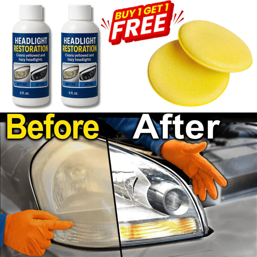 Headlight Restoration Fluid | Blur/Scratch Remover Kit | Buy 1, Get 1 Free Headlight Restoration Fluid | Blur/Scratch Remover Kit | Buy 1, Get 1 Free