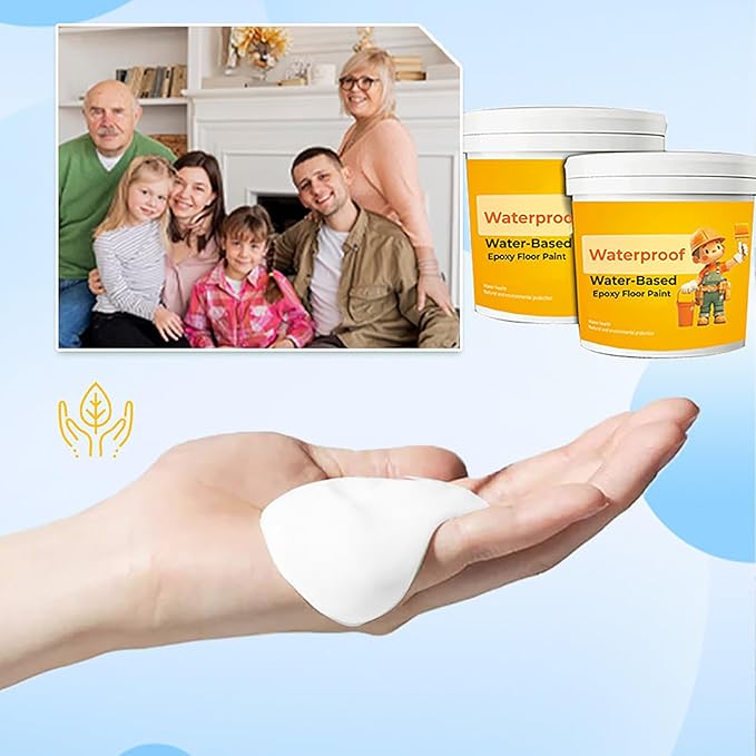 InstaCoatzy™ (Pack of 2) | Floor Paint Epoxy Coating Floor Color Waterproof Floor Coating InstaCoatzy™ Waterproof Floor Paint 300 ml + 300 ml (Pack of 2)