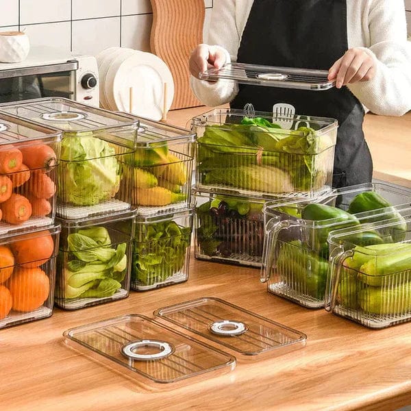 Kitchen Storage Baskets (Set of 6) | Plastic Container Basket For Kitchen Storage Containers Food Storage Pack of 6 Unbreakable Kitchen Storage Basket (Set of 6)