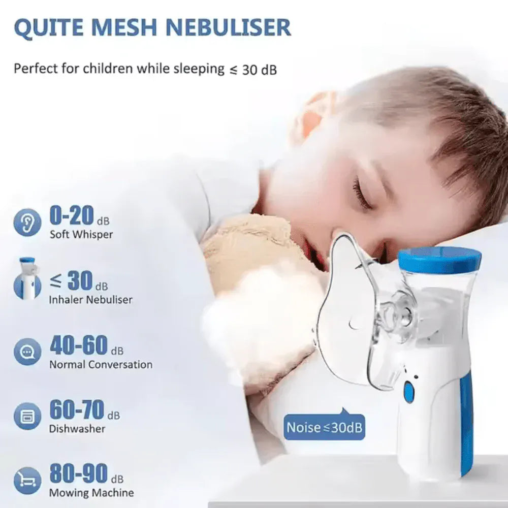 MistMender™ | Nebuliser Machine Portable Asthma Nebulizer Kit Reperatory Machine MistMender™ Nebulizer Machine Portable Inhaler