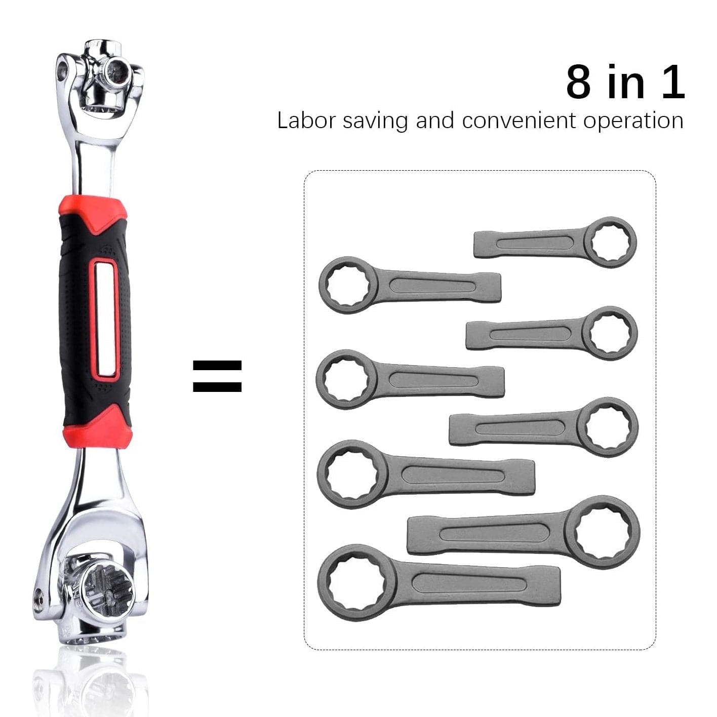 Multipurpose Wrench Tool Adjustable All in One Wrench 48 in 1 48-in-1 Universal Wrench