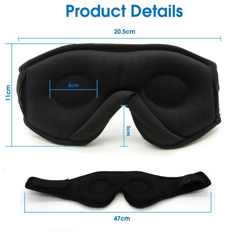 SleepEazio™ | Sleep Well Eye Mask For Sleeping Blindfold Eye Cover Sound Sleep SleepEazio™ Bluetooth Audio Sleep Mask