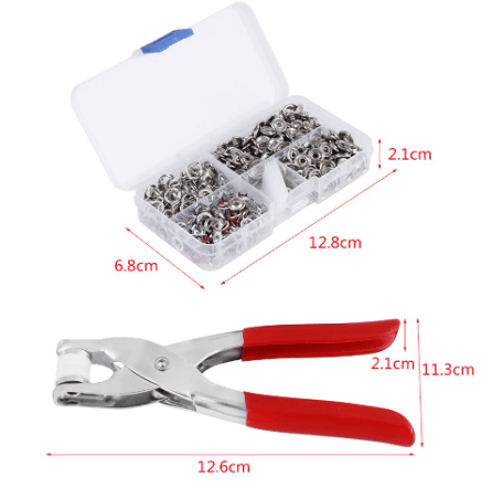 Snap Fastener Buttons Plastic Clips Tool Stud Set Buttons - Press Stud Kit Snap Button Kit