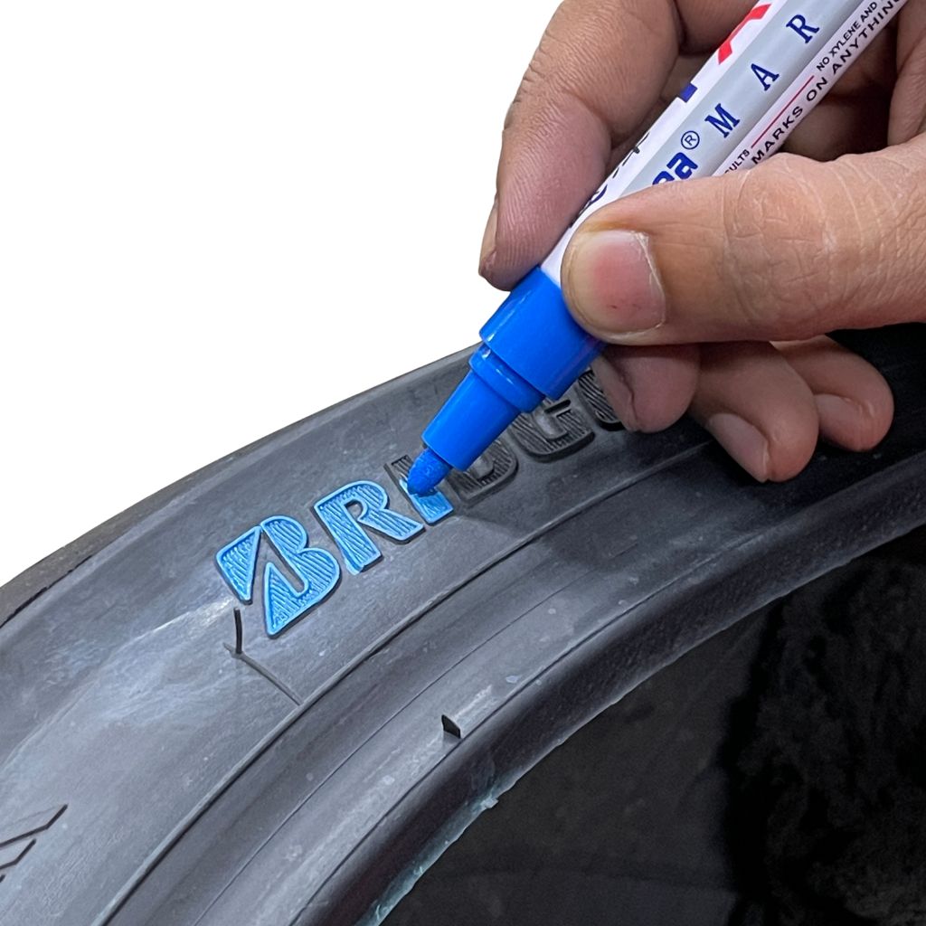 UniMarkerz Multipurpose Waterproof Tire Paint Pen (Set of 12 Pens)