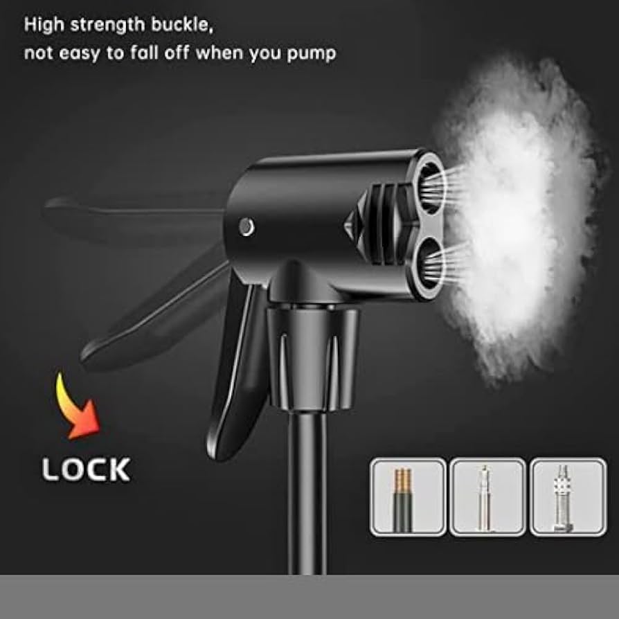 StepPumpzy | Cycle Pump Air Bike Tyre Auto Air Pressure Portable Foot Inflator StepPumpzy High Pressure Portable Foot Pump