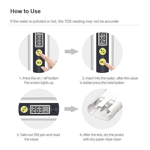 TDSProxi™ | Water Purifies Tds Meter Drinking Dissolved Solids Meter Device TDSProxi™ Water TDS Meter Tester