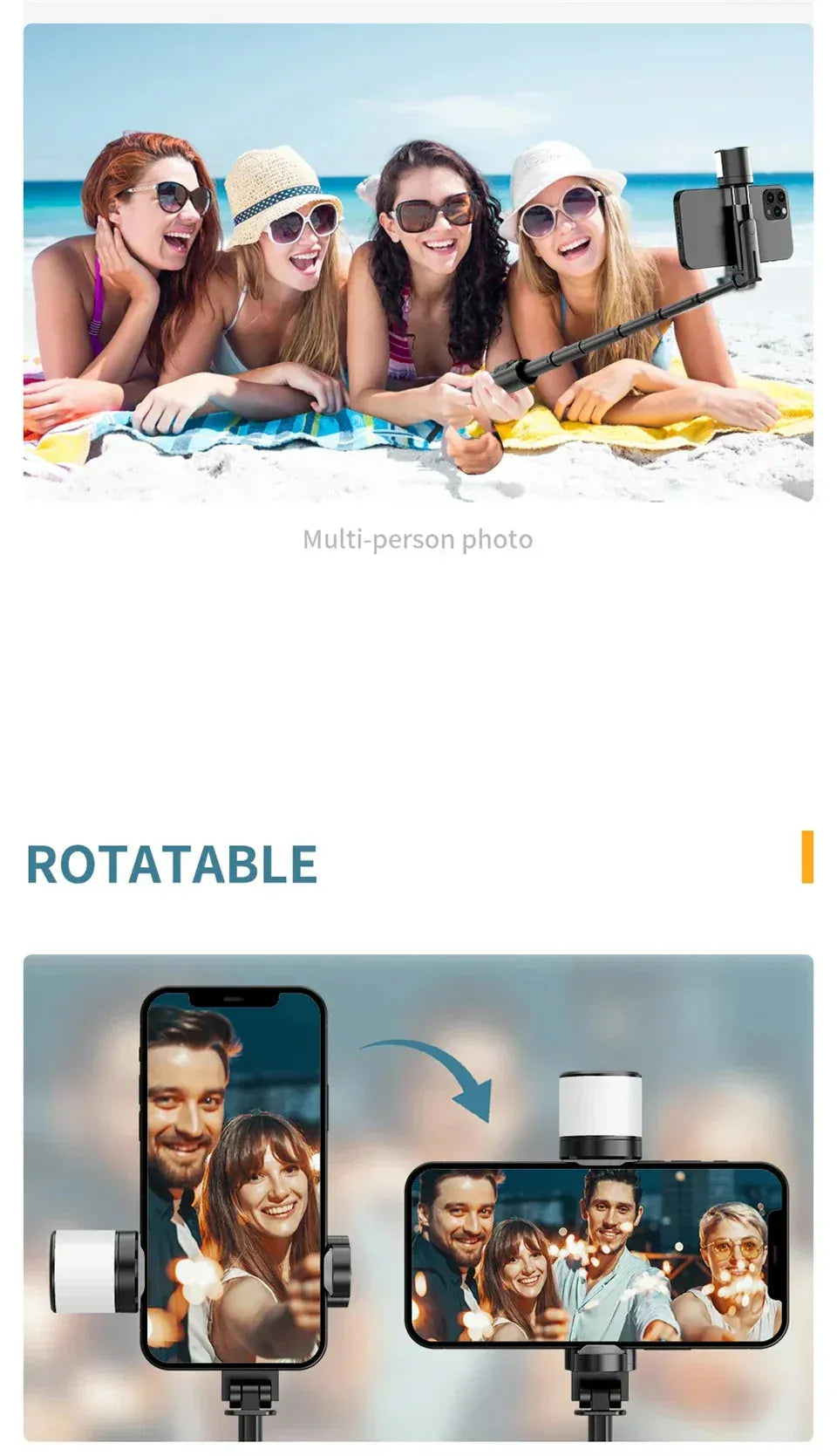 Tripodzy | Selfie Stick For Selfies Bluetooth Tripod Stand With Remote - Tripodzy 3-in-1 Selfie Stick Tripod