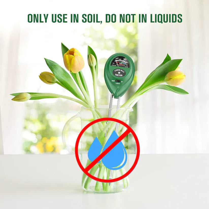 VitaSoilzy™| Soil Moisture Sensor Test Meter Samples Health Moisture Tester VitaSoilzy™ 3-in-1 Soil Test Meter