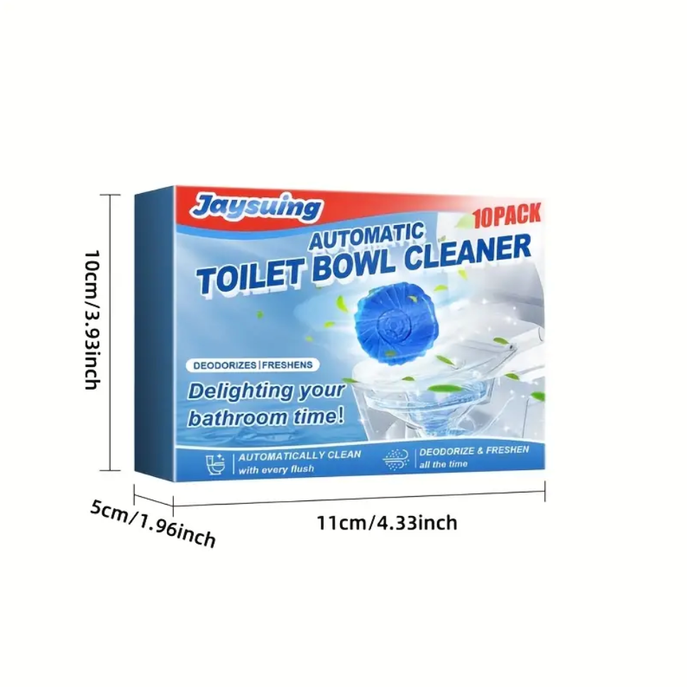 Blue Bubble Toilet Cleaner (Buy 1 Get 2 Free) | Toilet Cleaner Bathroom Cleaning Tablets Washroom Cleanliness - Blue Bubble Toilet Cleaner (Pack of 10)