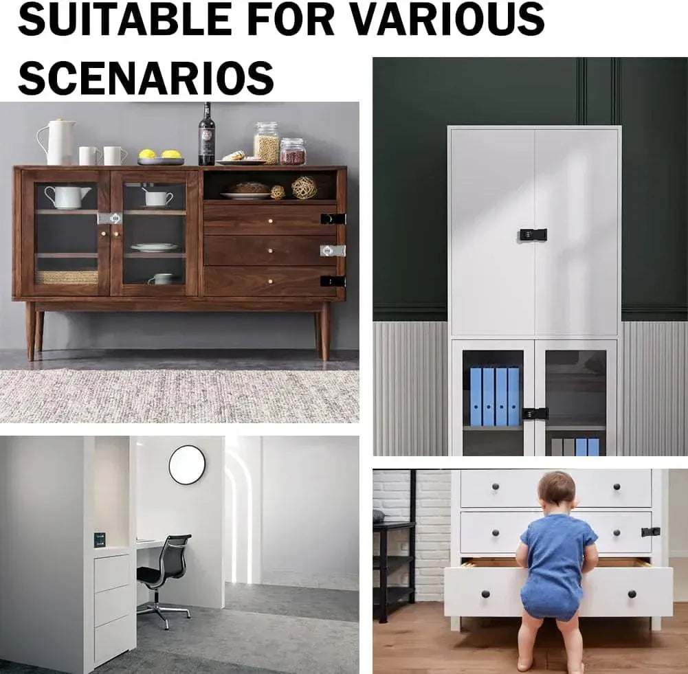 Cabinet Locks with Combination | Doors Sliding Door Cabinet Lock Latch Safety Password Combination Lock Cabinet Locks with Combination