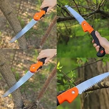 Foldingxo™ | Hacksaw Blade Tools Garden Cutting Blade Saw Hand Tool Cutting Foldingxo™ Carbon Steel Folding Saw