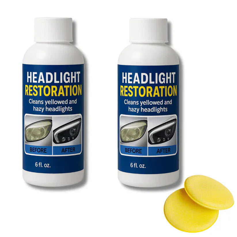 Headlight Restoration Fluid | Blur/Scratch Remover Kit | Buy 1, Get 1 Free Headlight Restoration Fluid | Blur/Scratch Remover Kit | Buy 1, Get 1 Free