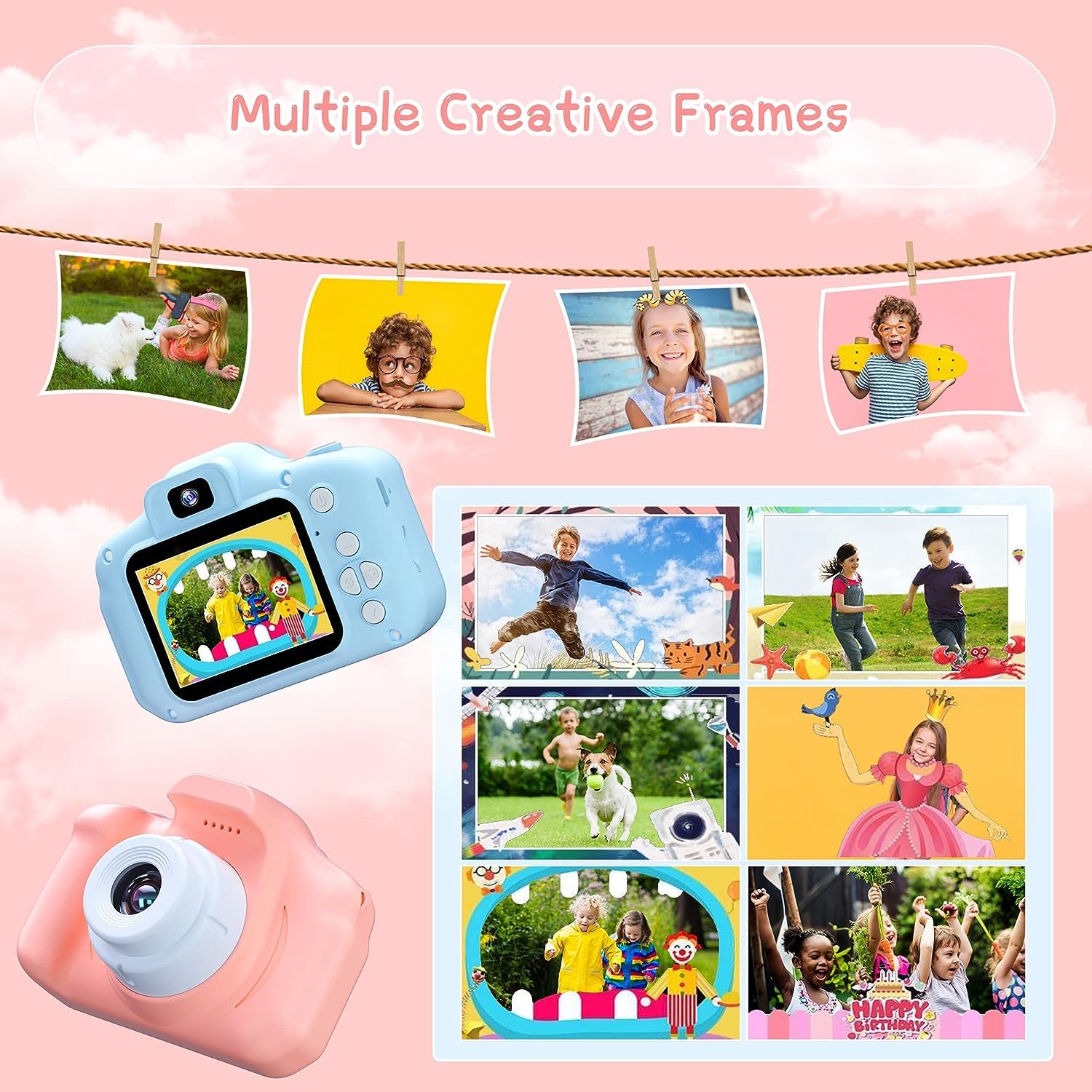 | Digital Camera Kids Videography Toy Photo Digicam toys HD Digital Video Camera for Toddler