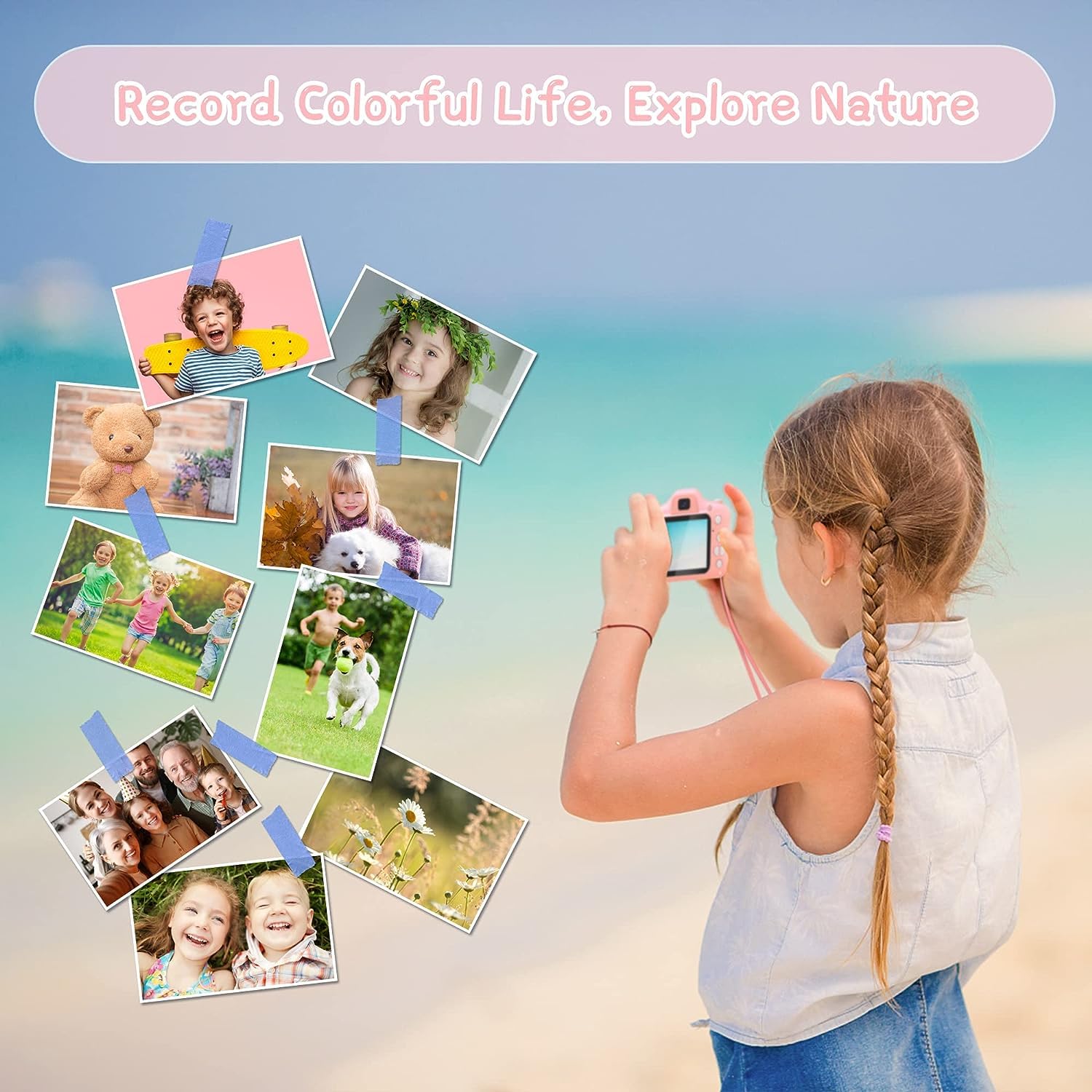 | Digital Camera Kids Videography Toy Photo Digicam toys HD Digital Video Camera for Toddler