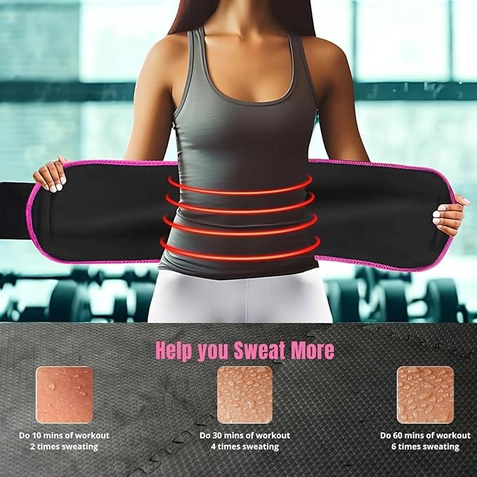 SweatSlimX™ | Reduce Belly Fat Slimming Belt Tummy Trimmer Waist Reduction SweatSlimX™ Tummy Trimmer Slimming Belt